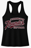 Thunder Softball -Gildan Softstyle® Women’s CVC Racerback Tank- Black