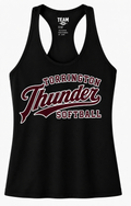 Thunder Softball - Women's Zone Team 365 Performance Racerback Tank - Black