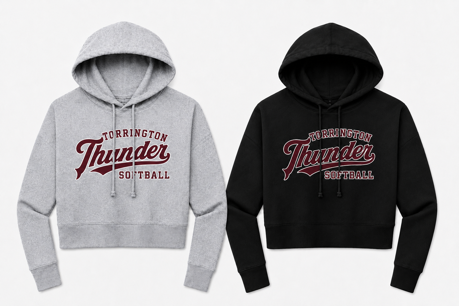 Thunder Softball- Women's Crop Hoodie