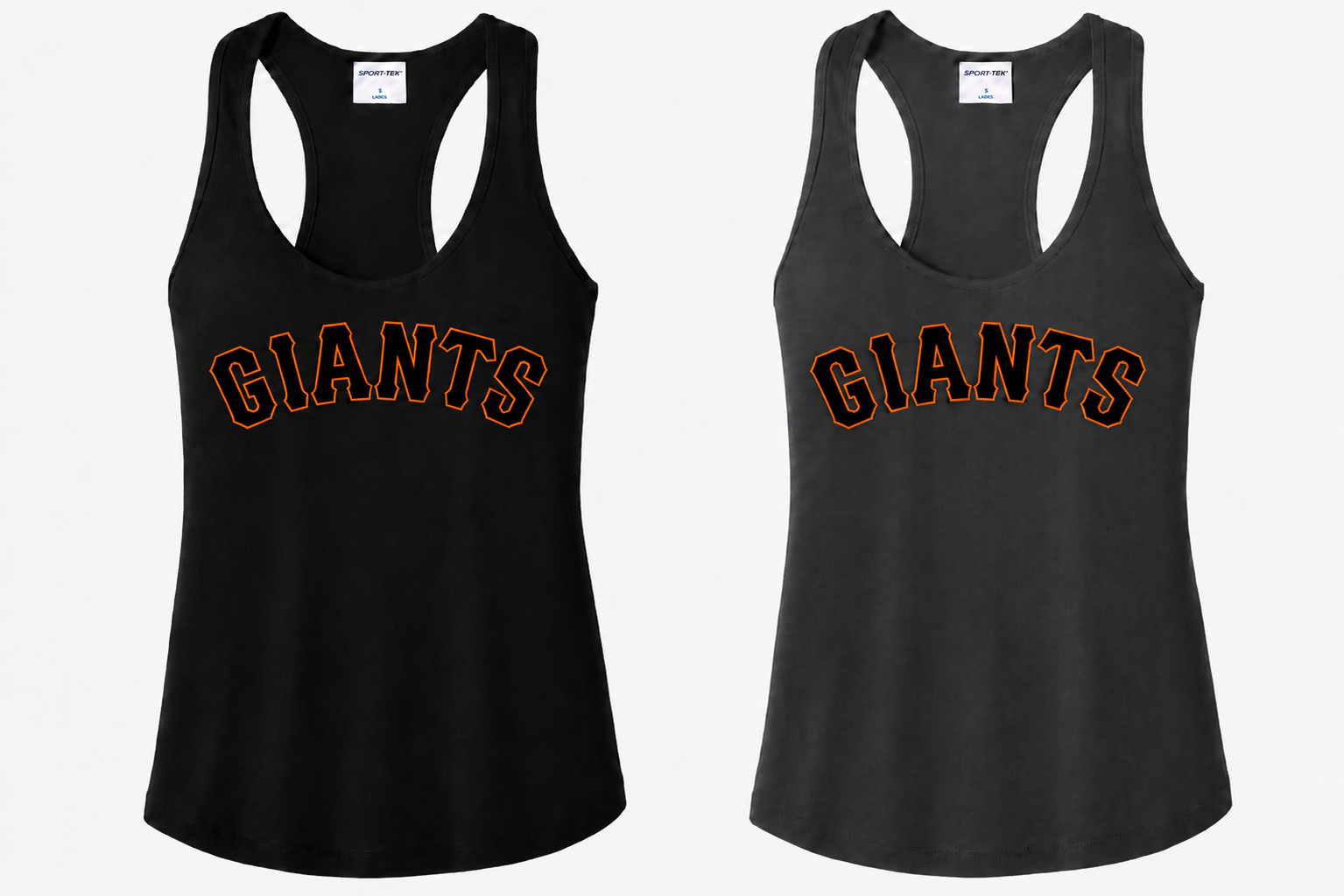 Giants Sport-Tek® Women's PosiCharge® Competitor™ Racerback Tank- Black or Gray